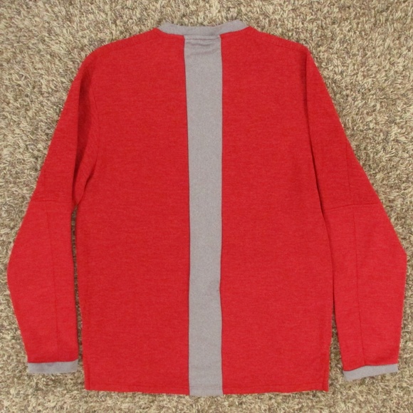 University Of Louisville Sweater Men's Small Red White Crewneck Adidas‎ Baseball - Picture 2 of 7